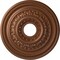 Ekena Millwork Orleans Ceiling Medallion (Canopies up to 4 5/8"), 17 5/8"OD X 3 5/8"ID X 1 7/8"P, Polished Copper CM17OLPOS - alternate 1